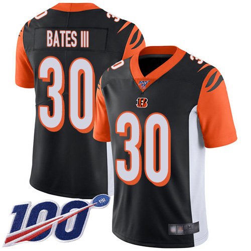 Cincinnati Bengals Limited Black Men Jessie Bates III Home Jersey NFL Footballl #30 100th Season Vapor Untouchable->cincinnati bengals->NFL Jersey